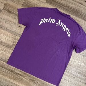 Authentic Palm Angels Bear Classic Tee 'Purple/Brown'